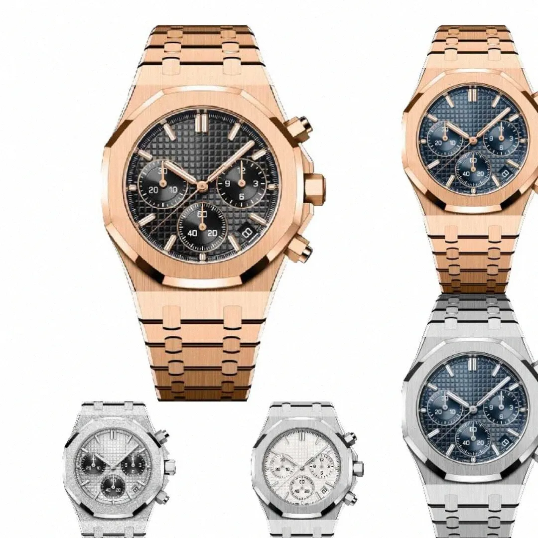 Designer Watch Mens Quartz Movement Watches All Dials Working Date Watch Luxury Fashion Mens Full Steel Band Clock Gold Silver Leisure Wrist 66Q0#