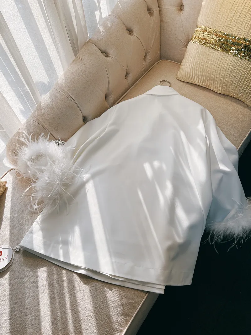 white fur dress long sleeve White Fuzzy Dress