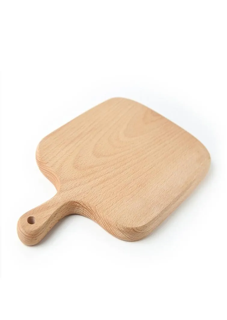 Home hakblok Keuken Beech Cutting Board Cake Bord Serveer Trays houten broodgerecht fruitplaat sushi lade bakgereedschap BC B5998081