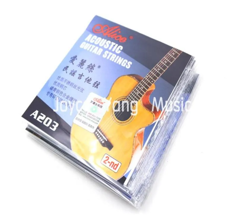 10 Pack Alice A203SL 015 Single Acoustic Guitar Strings 2nd B2 Stainless Steel String3406753