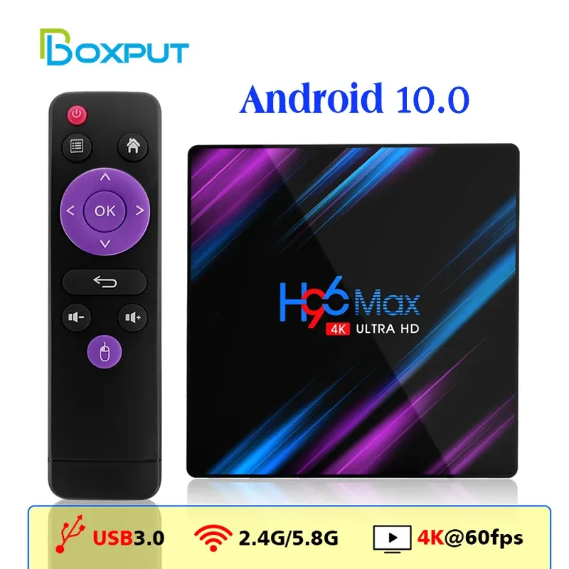 Box H96 MAX RK3318 SMART TV BOX Android 11 4G 64GB 32G 4K WIFI BT MEDIAN