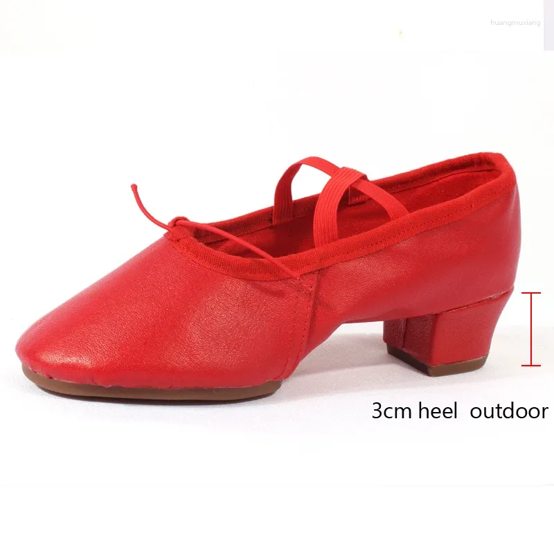 Dance Shoes Women Low-heeled Girls Women's Ballet Sole Outdoor Dancing Jazz Teachers's Sneakers