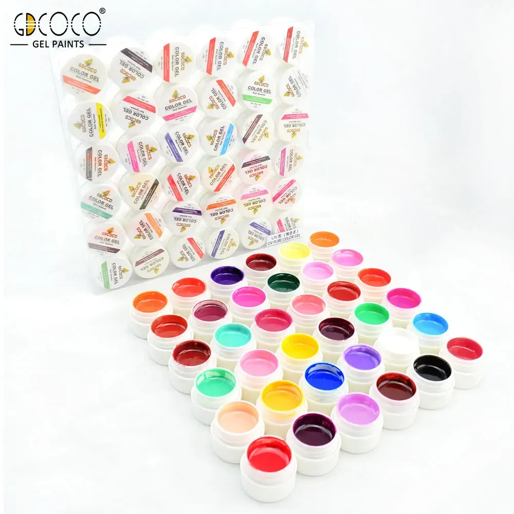 Gel 36pcs/kit GDCOCO 5ml Painting Gel DIY Soak Off UV LED Gel Varnish Nail Salon Long Lasting Drawing Nail Gel Lacquer