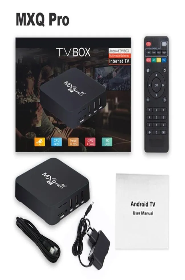 MXQ Pro Android 90 TV Box RK3229 RockChip 1GB 8GB Smart TVBox Android9 1G8G Set Top Boxes 24G 5G Dual WiFi217L2803847