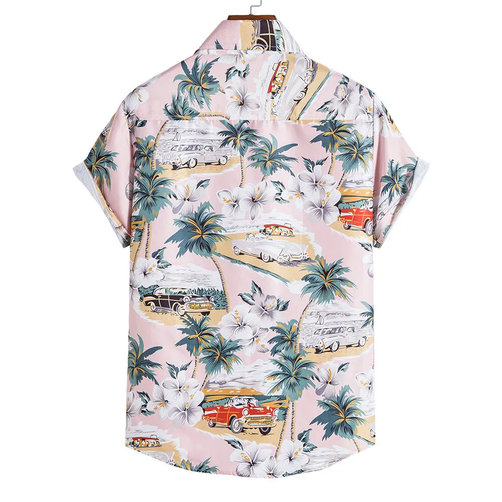 2024 Hawaiian T-Shirt for Men Summer Fashion Style Beach Quick Dry Shirt Casual Print Loose Top_voghion.com