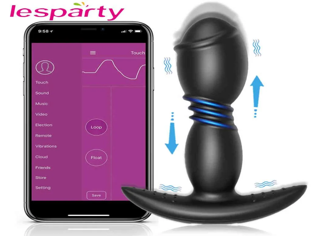 Sex Toys Bluetooth Dildo Vibrator for Men Prostate Massager Masturbators App Remote Control Anal Plug Vibrators Big Butt 2108106310045