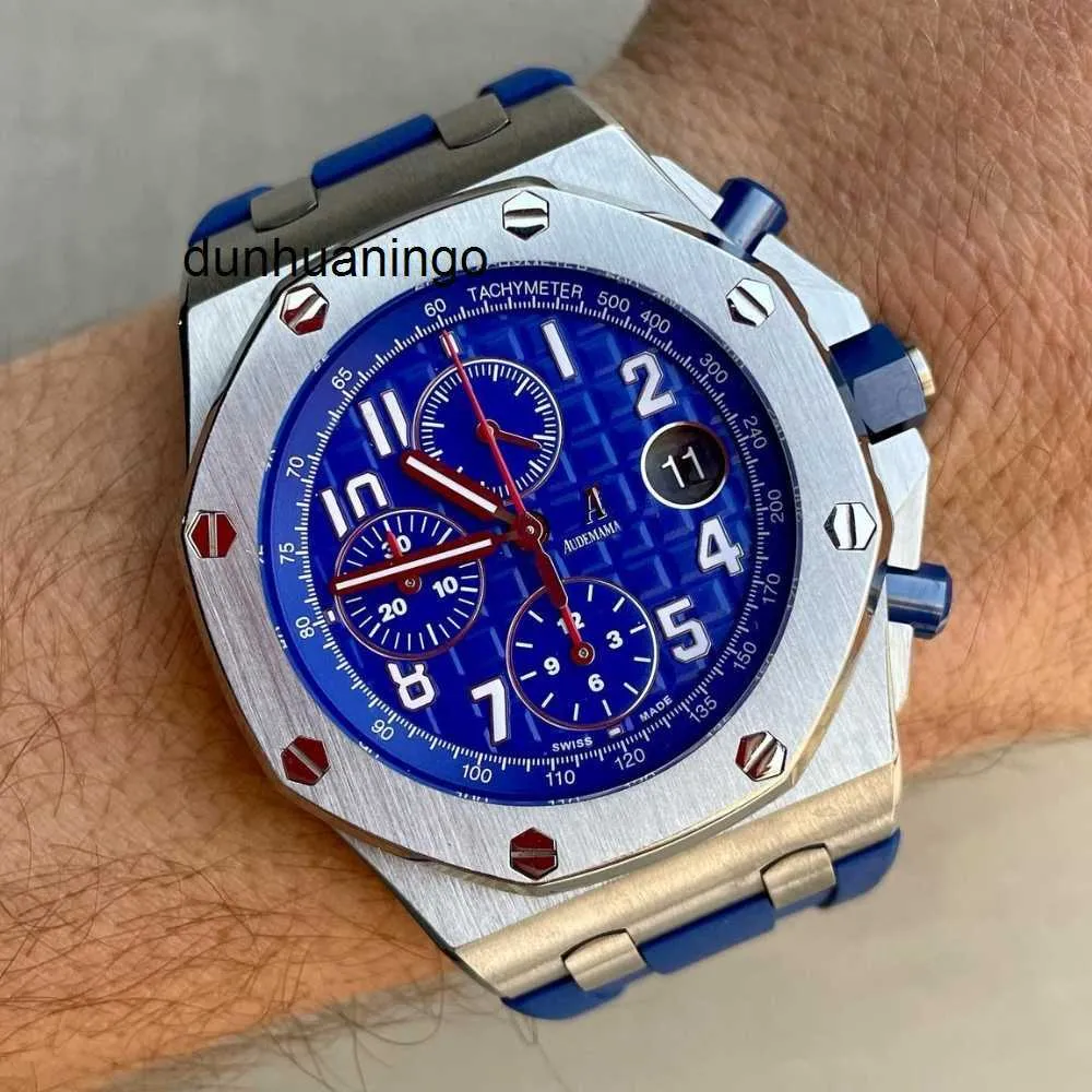 Watch For Men Original Audemar Mens Luxury Watch Offshore Chronograph Designer Movement Montre Luxe High Quality with Box New