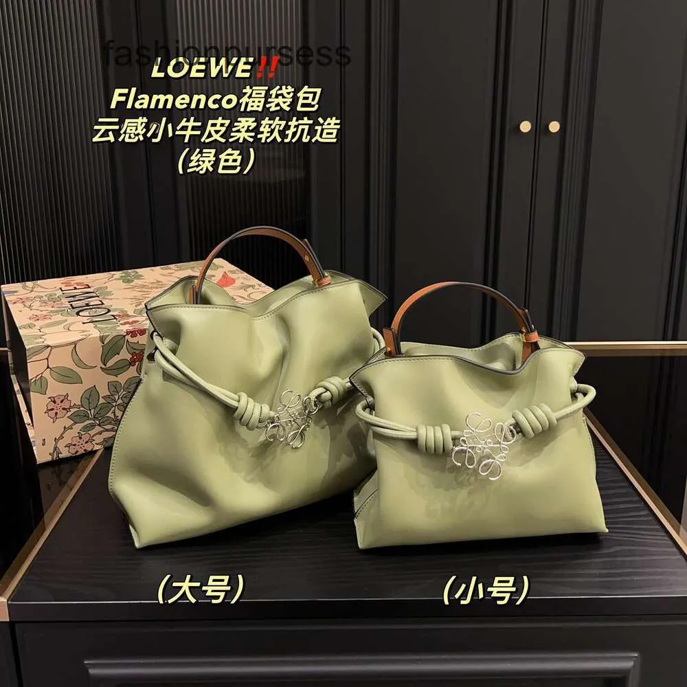 Loe 2025 Flamenco Tote Designer Capacity Bag Soft Bags Handbag Totes