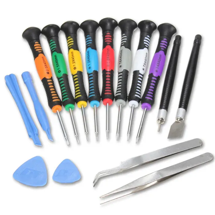 16 in 1 Opening Pry Tools Disassembly phone Repair Kit Versatile Screwdriver Set for iPhone 4 4S 5 HTC Samsung Note 4 S6 Nokia smartphone