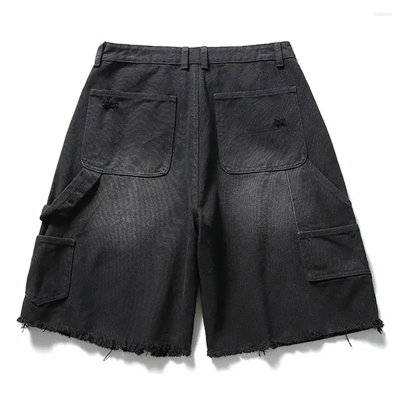 2024 Unisex Baggy Jean Shorts Mens With Distressed Ripped 