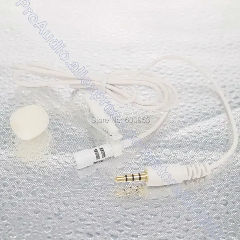 Microfones micwl ip7 profissional lavalier mic 3,5 mm TRRS Microfone de lapela de clipon externo branco para iPhone iPad samsung smartphone