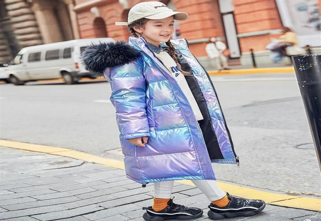 NEW fashion Children warm Winter Down Jackets for Girl clothes coat Boy Clothing kids Hooded Thicken Long waterproof Parka 20092112736271