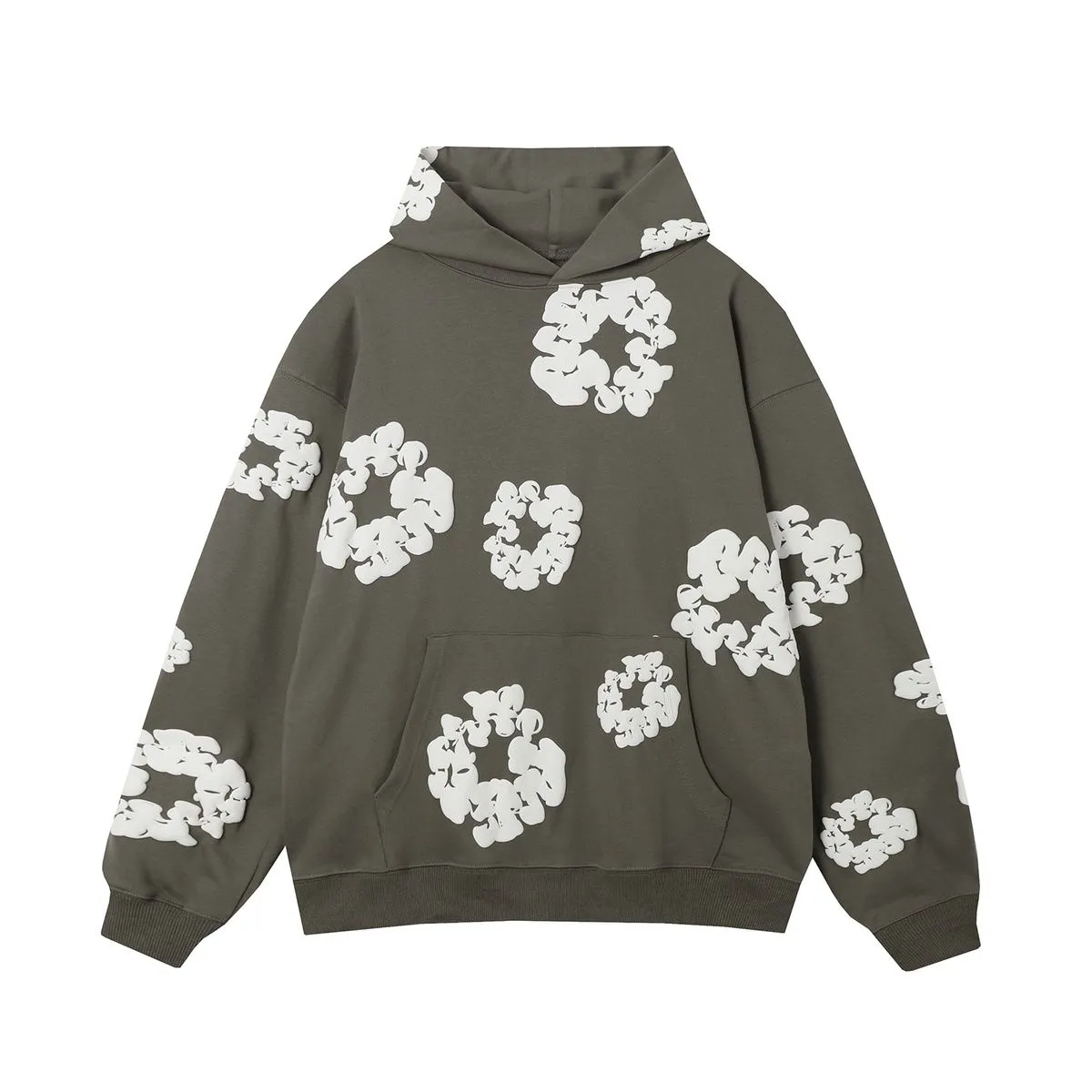 Mens Pullover Hoodies Sweatshirts with Detachable Lower Edge