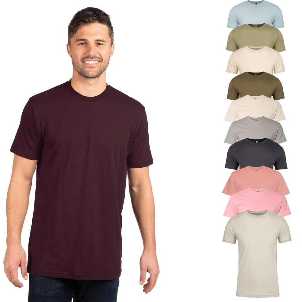 Nästa nivå Apparel Unisex Cotton T-shirt Kort sömntee, MultipleACK 1I3I6I10