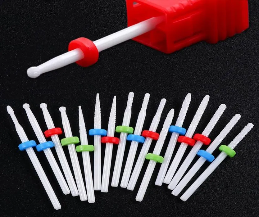 1st Ceramics Milling Cutter Small Ball Nail Borr Bit Ceramic Burrs Manicure Dead Skin Cleaning Bit Nail Art Tools7304699