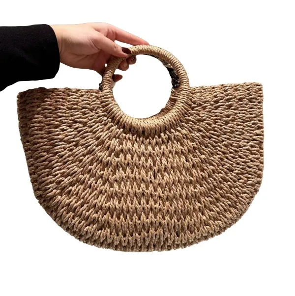 Vacation Style Single Shoulder Large Capacity Woven Bag
