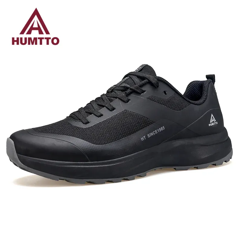 Skor Humtto Running Shoes For Men 2022 Luxury Designer Men's Tennis Breattable Sports Gym Mens Trainers Waterproof Black Sneakers Man