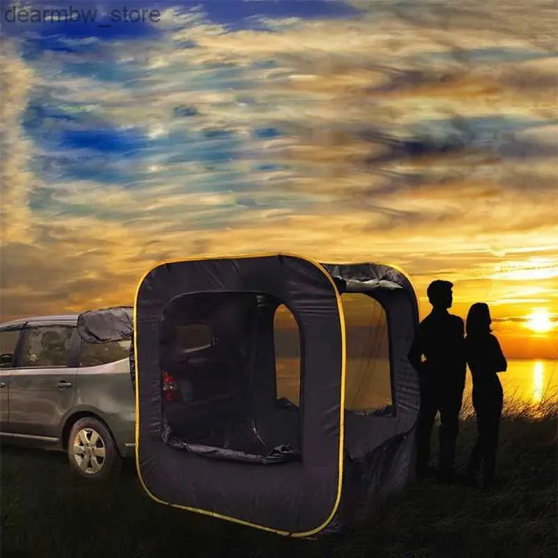 Tenten en schuilplaatsen Yousky Outdoor Camping Pop-Up Car Tent Simple Multi-Person SUV SUV-achterste trunk Car Tent L48