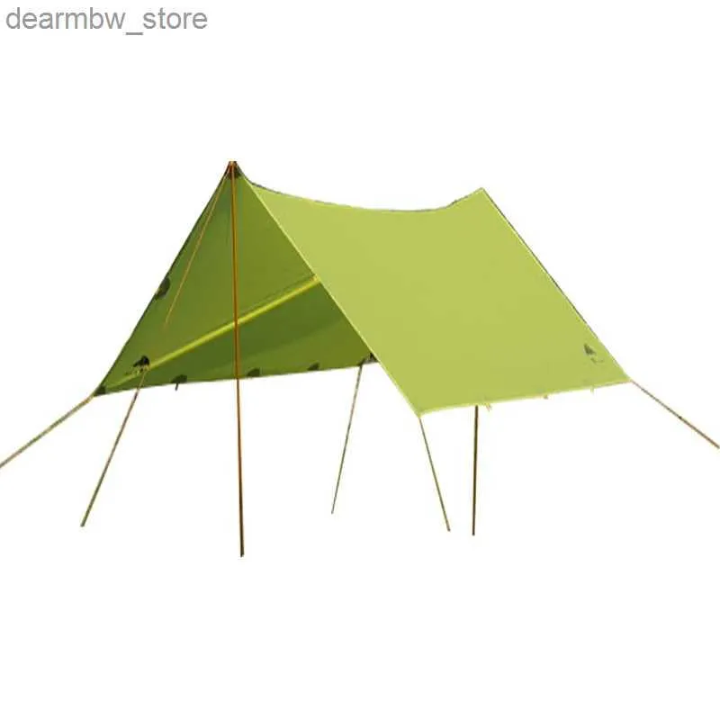 텐트 및 대피소 3F UL Gear Tarps 15D 실리콘 TARPE Ultralight Sun Shun Beach Beach Tent Pergola awning 캐노피 Taffeta Tarp Camping Sunshelter L48