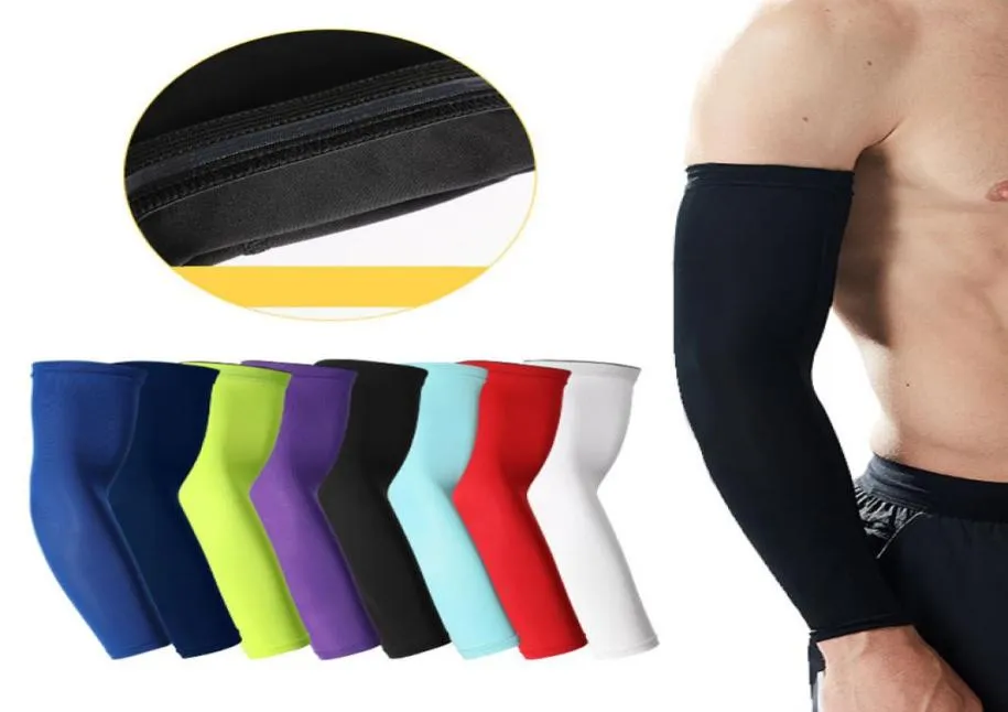 Basket arm vakter förlänger armbågen skyddsutrustning män kvinnor sport ridning fitness springa slip andningsbara solsn ärmar DS04756675