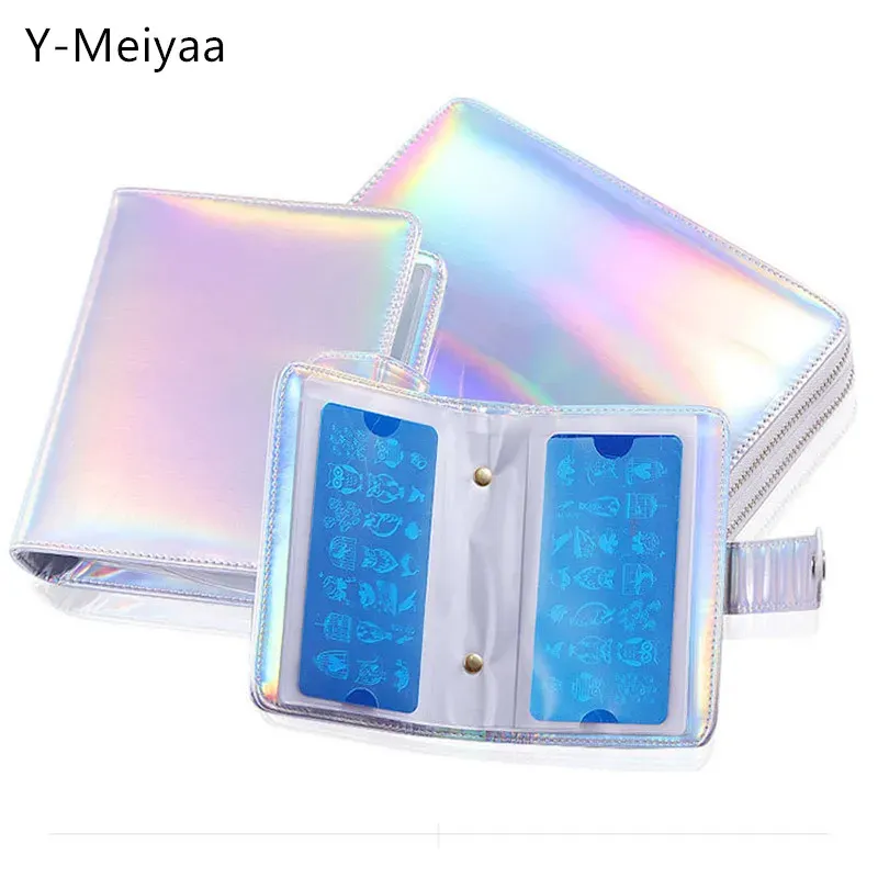 Device S/m/l Laser Nail Art Printing Template Card Bag Nail Stamping Plate Bag Case Folder Manicure Tool Stamp Stencil Holder 30#