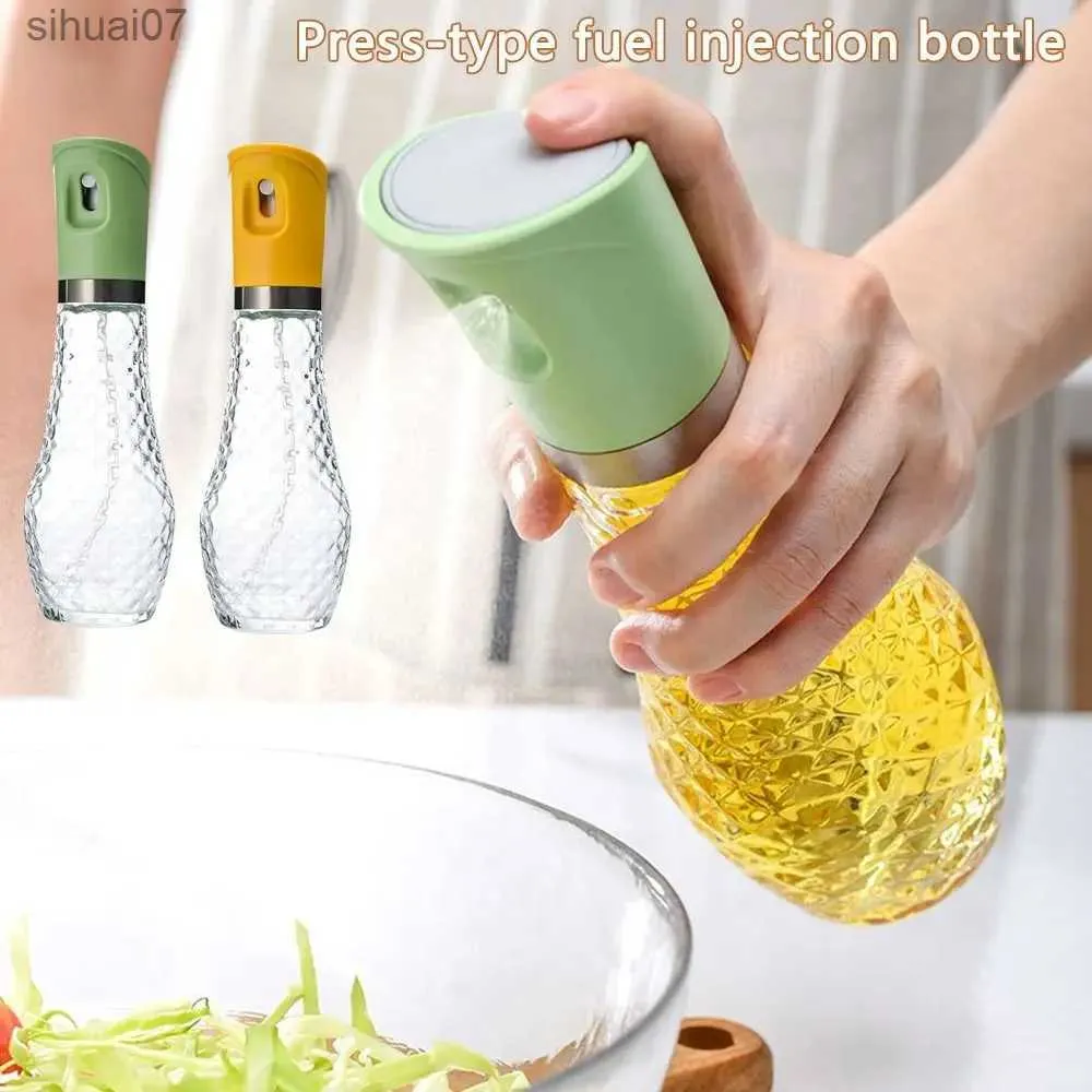 Andere Küche Essbar Neuküche tragbare Lagerflasche Ölspray Flaschenölverteiler Ölspray Essigverteiler YQ2400408