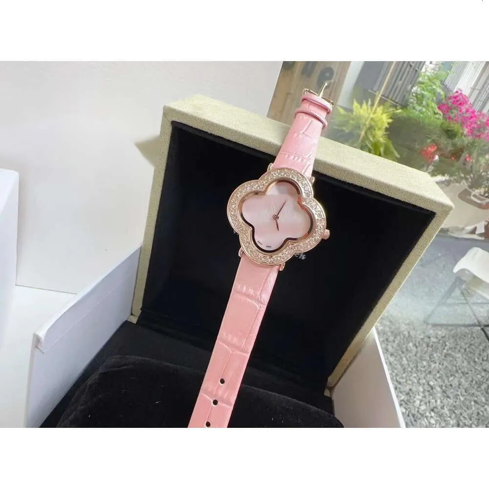 Vans Cleeeff Arpellss Women Diamond Watch Menwatch Alhambra moda luksus vanly Watch Watch Cleefly Zegarwatch Four Leaf Decoration Bransoleta Kwarc G R51U