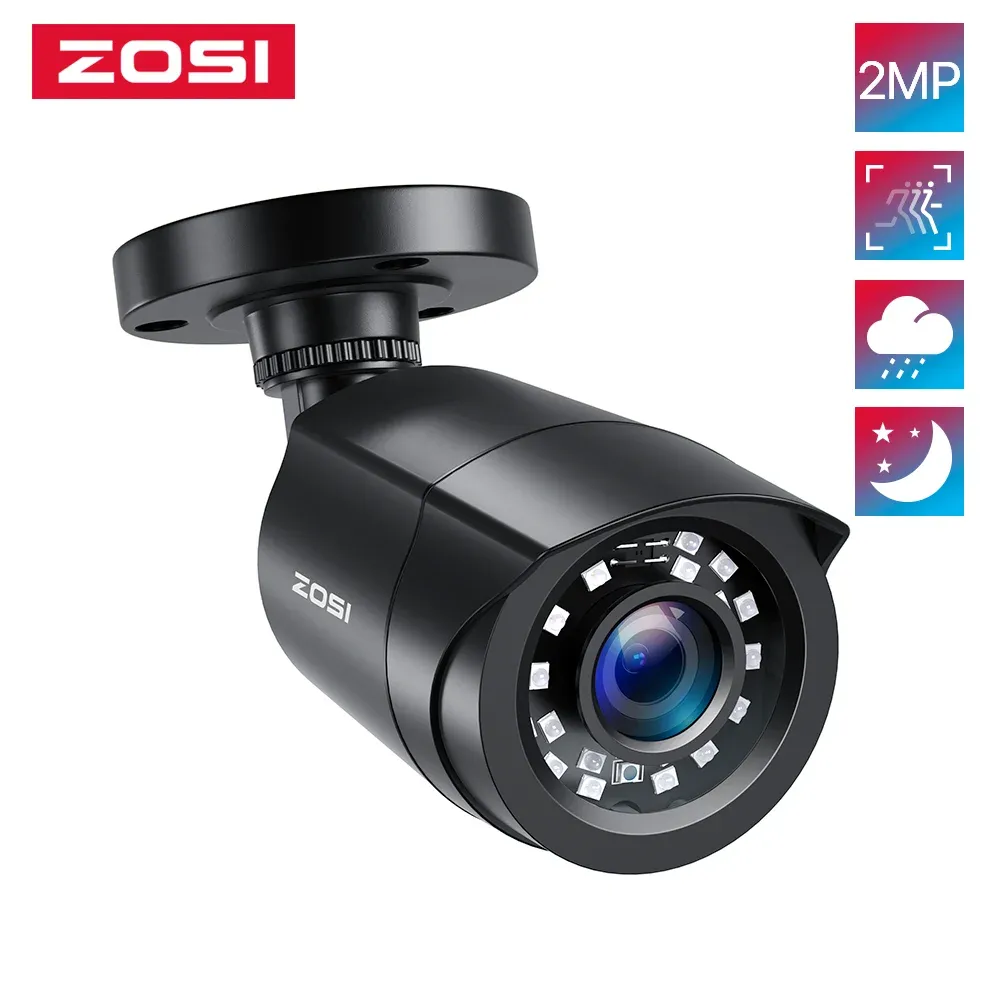 Kamery ZOSI 1080P 4IN1 CCTV Security Camera, 3,6 mm soczewki 24 IR LED, 80 stóp noktowi widzenie, na zewnątrz, niezależnie od tego