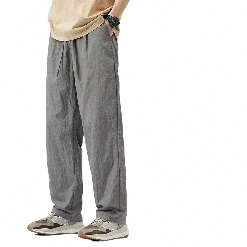 Pantalones De Trabajo De Trabajo Suelto Anchos Pantalones