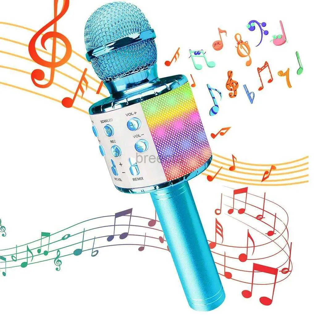 Microphones 6 Colors Bluetooth Wireless Microphone Rechargeable Karaoke KTV Microphone 3 Layers Noise Reduction Music Player Singing Supply 240408