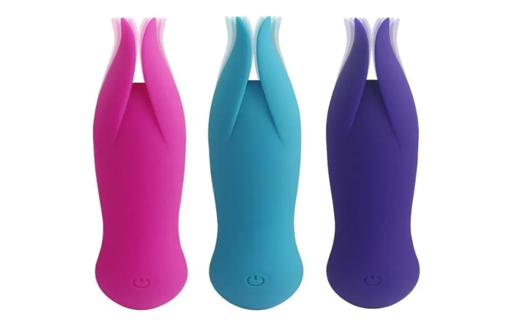 USB -uppladdningsbar dubbel tungkyss Vibratorer Silikon 10 Frekvens vibration Vattentät vibrator Sexleksaker för kvinnor klitoris stim9530232