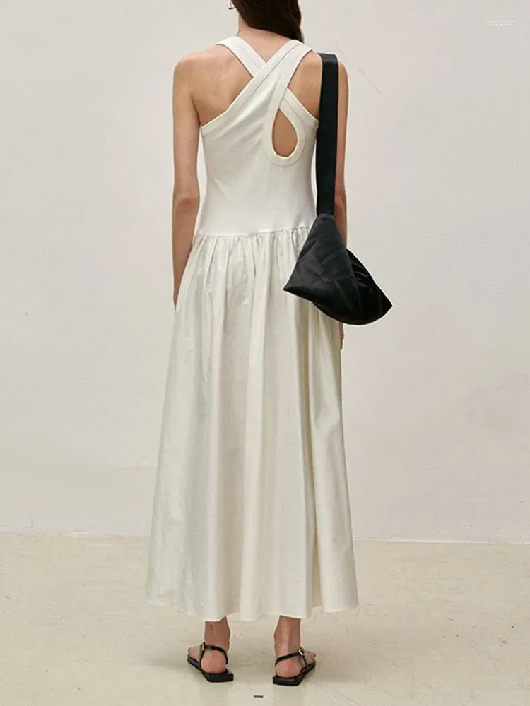 DHgate.com:Womens Casual Tank Midi Dress 2024, Sleeveless U-Neck 