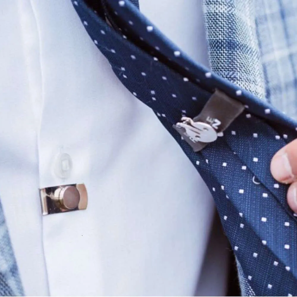 Clip invisibile magnetico fisso automaticamente Clip per camicia in metallo in acciaio inossidabile gioielli creativi per gli accessori per uomini