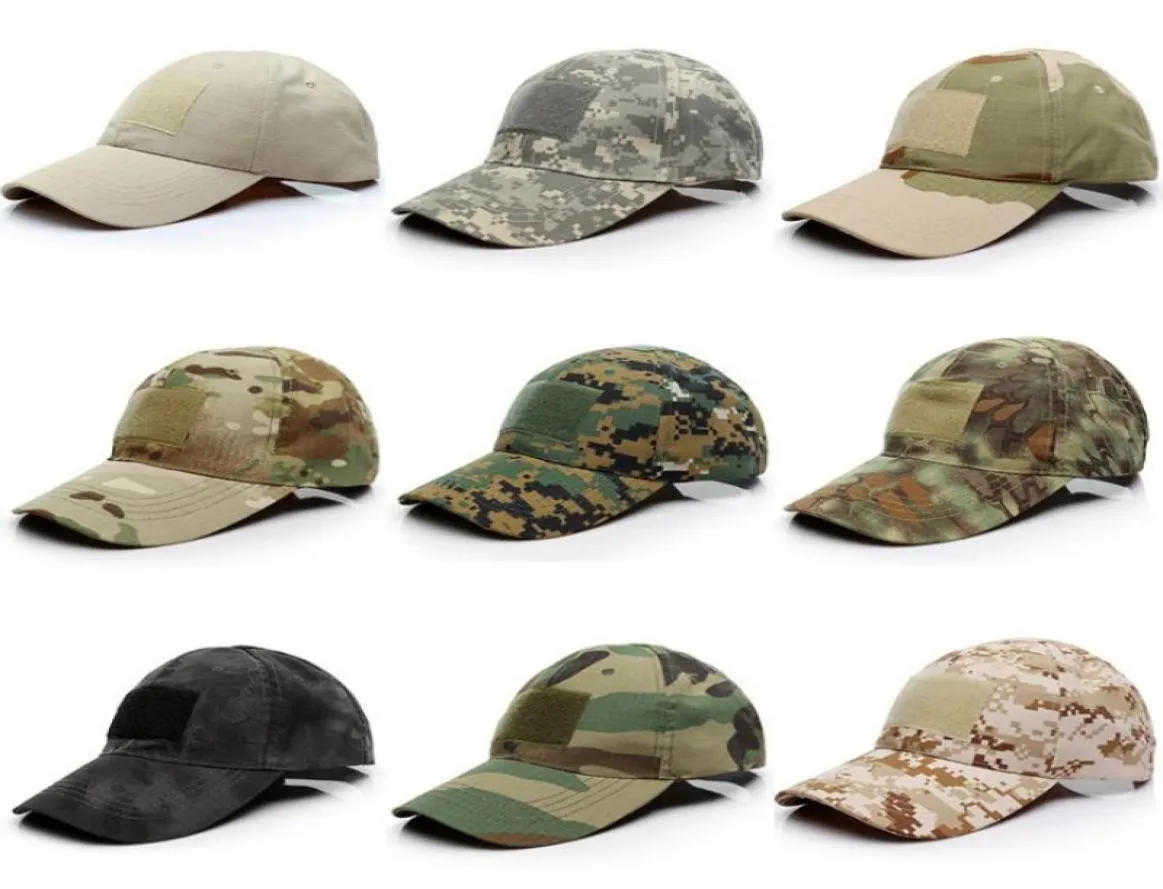 2020 Outdoor Sport Snap Caps Camouflage Hat Simplicity Tactical Military Army Camo Hunting Cap Hat للرجال CAP7137780