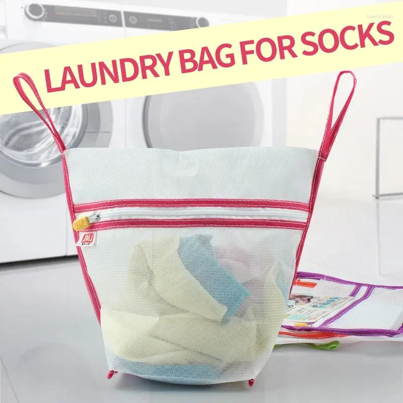 I calzini per la lavanderia non si aggrovigliano e proteggono i vestiti da danni in poliestere in nylon lavaggio mes piccolo piccolo
