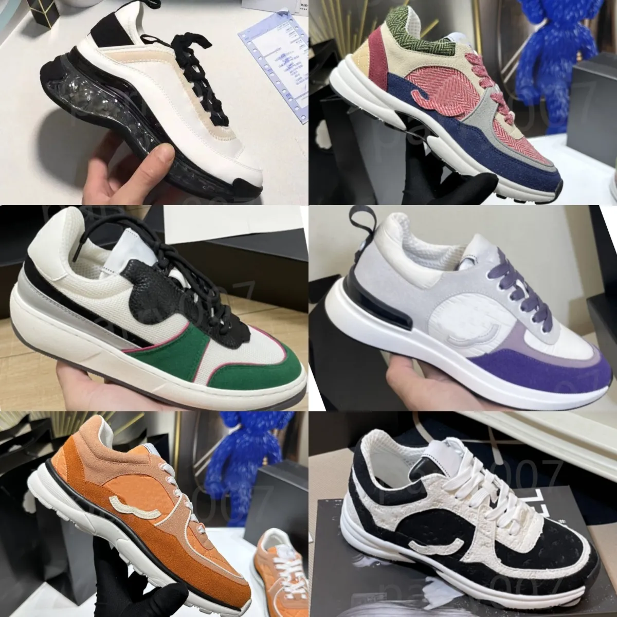 Femmes designer sneaker femme entraîneur dame run chaussures décontractées chaussures hommes masques confort basketball maillage en cuir authentique en cuir bas