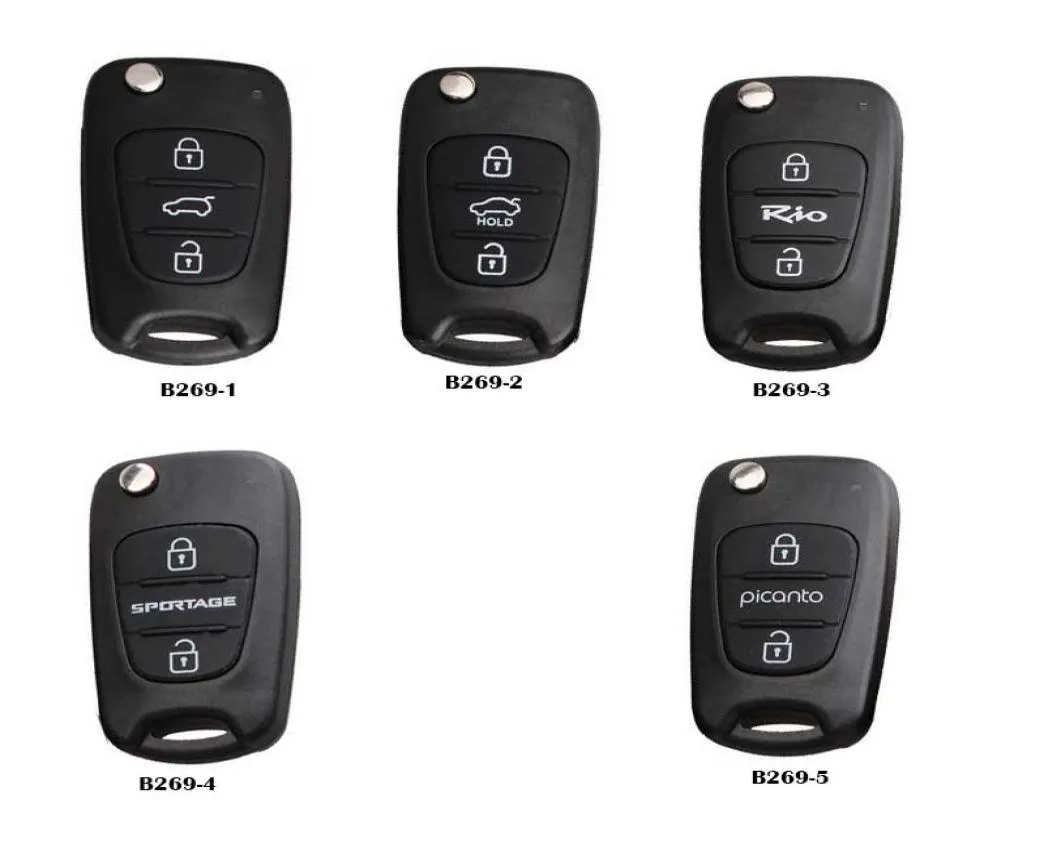 Gegarandeerd 100 3 knoppen Flip Remote Key Shell voor Kia Rio Picanto Sportage Uncut Toy40 Blade 5694727