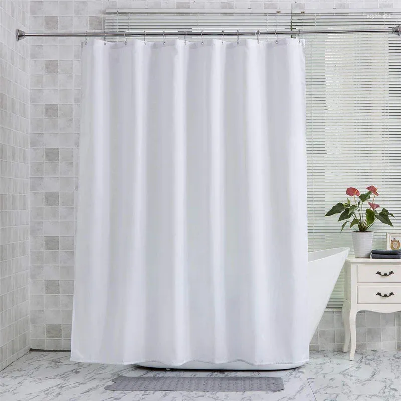 샤워 커튼 방수 및 내구성 커튼 세트 ELS를위한 단색 여분의 두꺼운 욕실