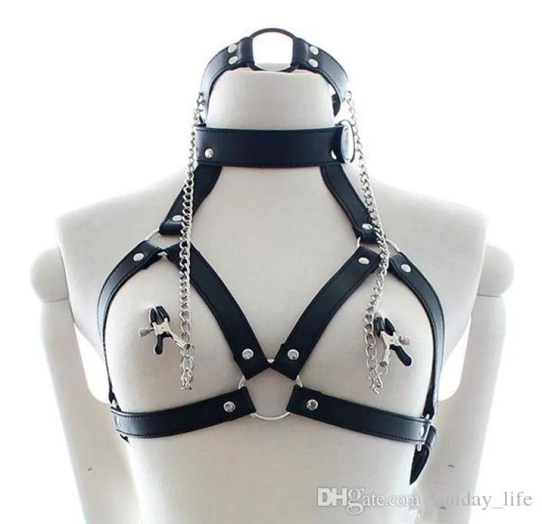 Pu en cuir Bondage RESTRAINTES O RING GAG CALLAPS COLLAIS SLAVES FÉTISH EROTIC ADULTS JOURS TOYS SEXE POUR COUPLES7449581