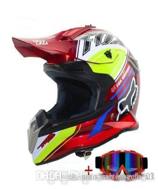 Hela motorcykelhjälm Motocross Hjälm utanför Road Dirt Bike Casco Motocicleta Capacete Racing Moto Helmet S M L XL6194358