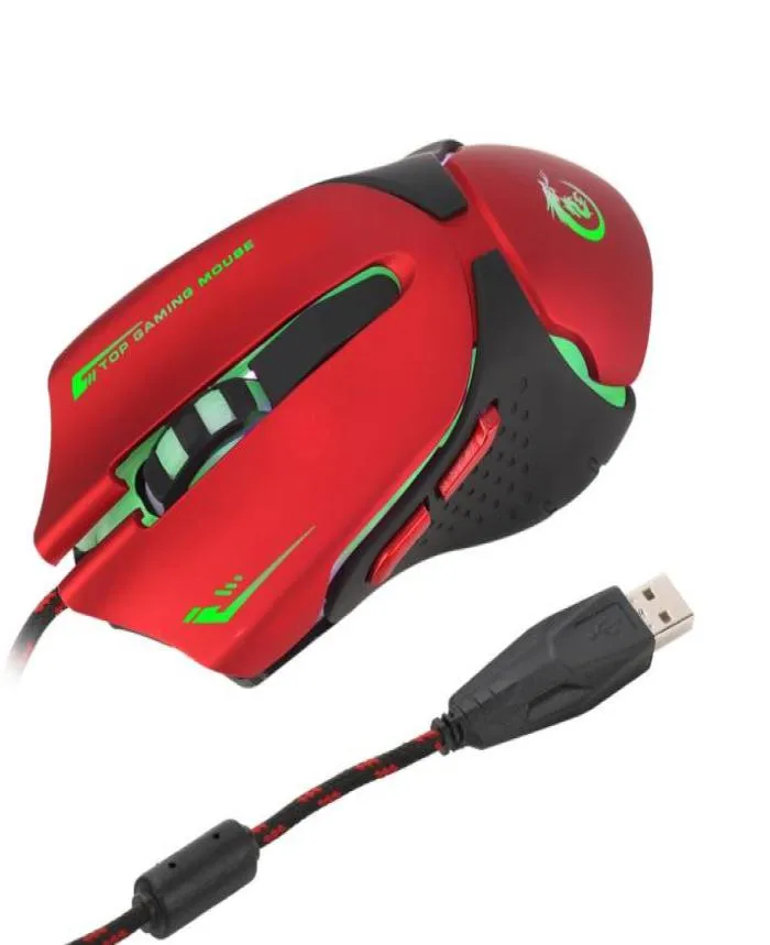 6d LED OPTIC USB 24Hz Wired 3200 DPI Pro Gaming Mouse pour ordinateur portable PC Game Rd A903R Gaming Mouse4293722