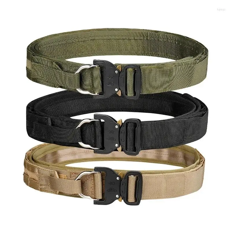 Ceinture une ceinture en nylon multifonctionnelle pour les hommes avec une ceinture intérieure et un coussin antidérapant des activités de plein air adaptées.