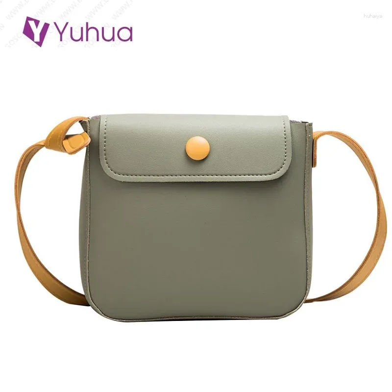 Bolsa de Moda Yuhua 2024 Moda Bolsa Casual Bolsa de ombro de cor sólida Trendência Versão coreana Bolsas de mensagens vintage vintage.