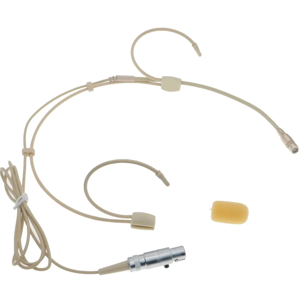 Microfoni beige beta54 microfono in cuffia per auricolare super cardioide per shure tqg 4pin mini qlx slx pgx ulx beltpack wireless