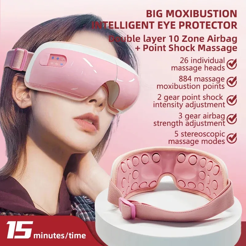 Masseur des yeux électriques 4d Musique Compress Airbag Pression VIBRATION MASSAGE CADIFICATE