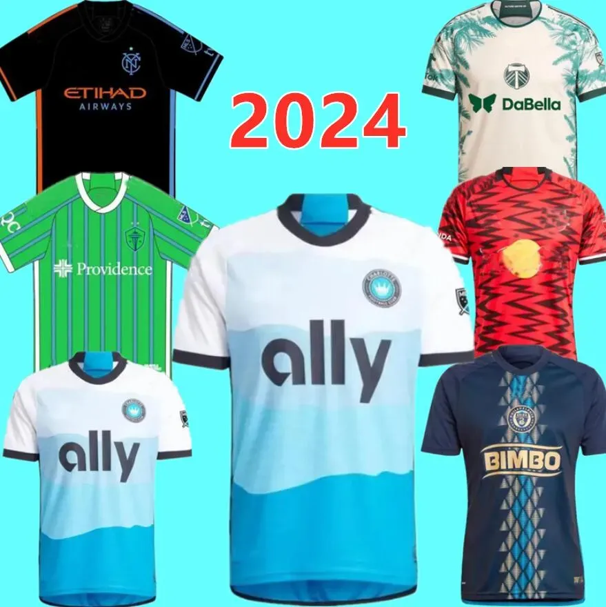 2024 NYCFC Seattle Sounders Charlotte Soccer Jerseys New Gazdag Revolution Philadelphia Football Shirts 999888