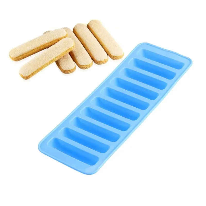 Food Grade 10 Cavity Silicone Bar Ice Cube Tray Ice Cubes Small Rectangle Mold Ice Maker Kitchenfor small ice cube mold