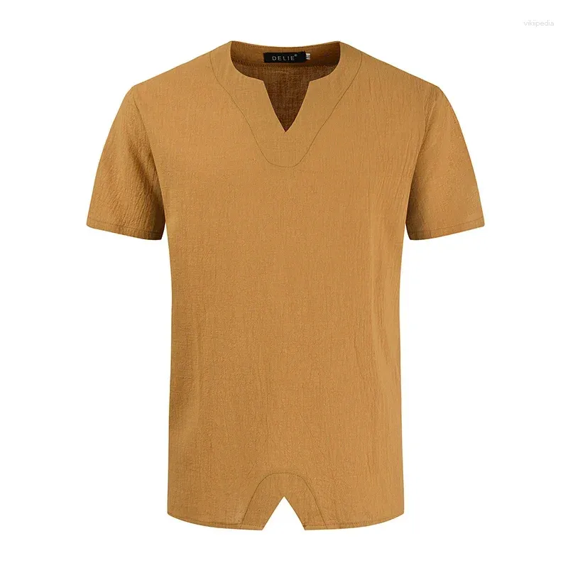 T-shirts masculins 2024 Summer à manches courtes Corcheur de créateur de ruelle plus taille V Personnalité du cou de la taille V