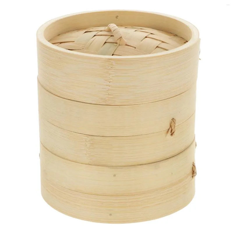 Double Boilers Steamer Household Bamboo Practical Hamper Commercial Kitchen Dim Sum Multi-functional Reusable