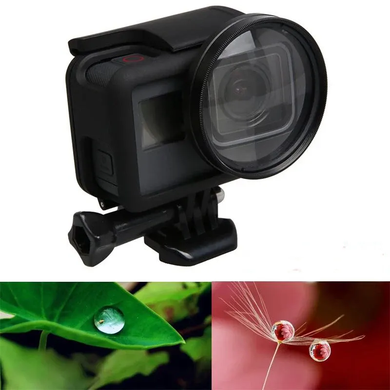 Cameras 52mm Magnifier Accessories 10 times 10X Macro Magnification Close Up Lens Filter for Go Pro Gopro Hero 7 6 5 Black Action Camera